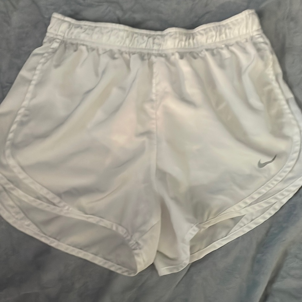 Nike white dri-fit shorts